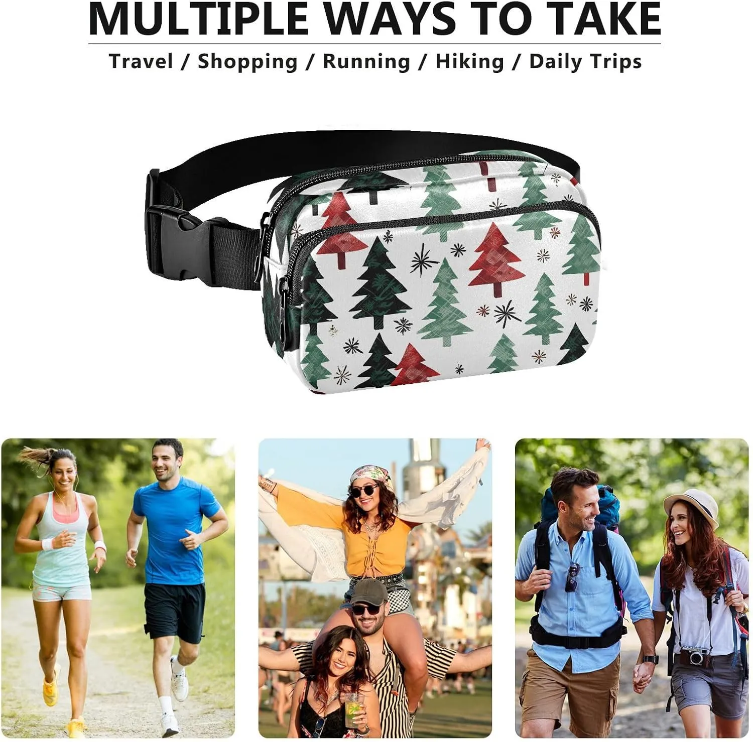 Christmas Tree Fanny Packs for Women Fanny Pack For Men Belt Bag Crossbody Fanny Packs for Women Running Fanny Pack Waist Pack 21341187