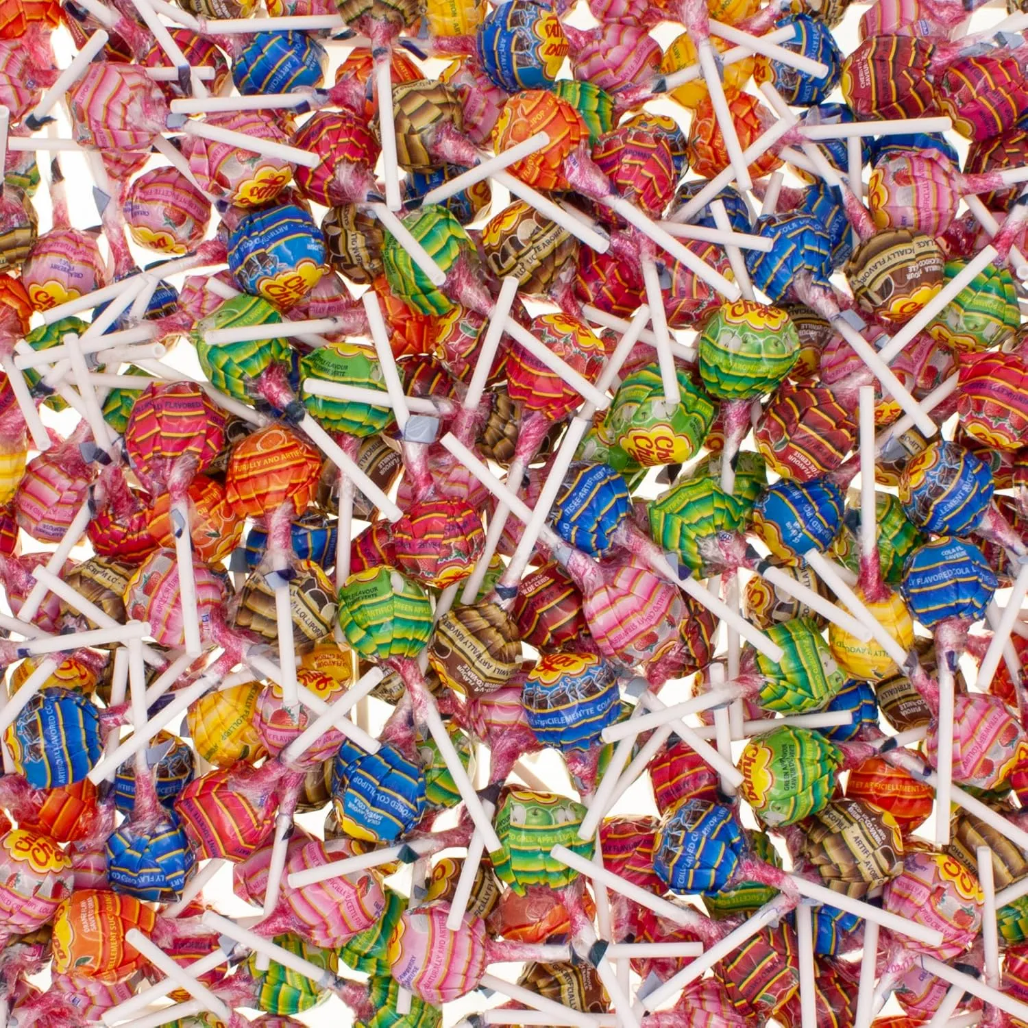 Chupa Chups Classic Lollipops | 5 Pounds | Assorted Fruit Flavors | Individually Wrapped Candy Variety Pack | King of Sweets Bag | Halloween & Easter Candy | Bulk Value, Resealable Pack