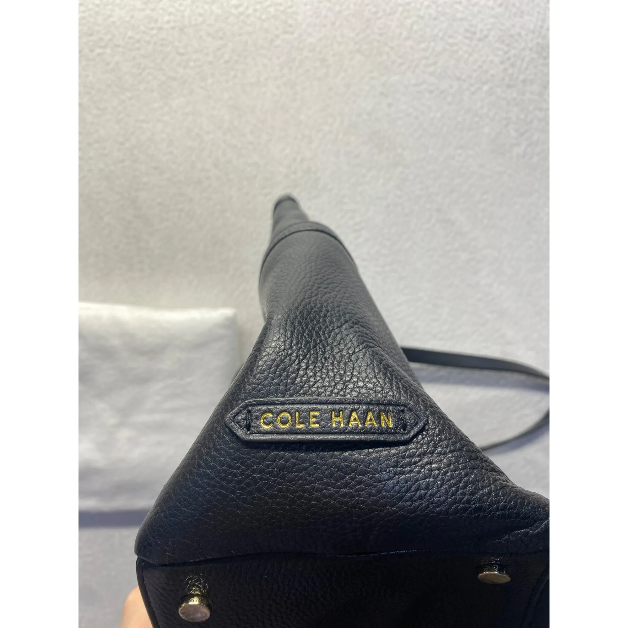 Cole Haan Black Leather Tote Bag #5770