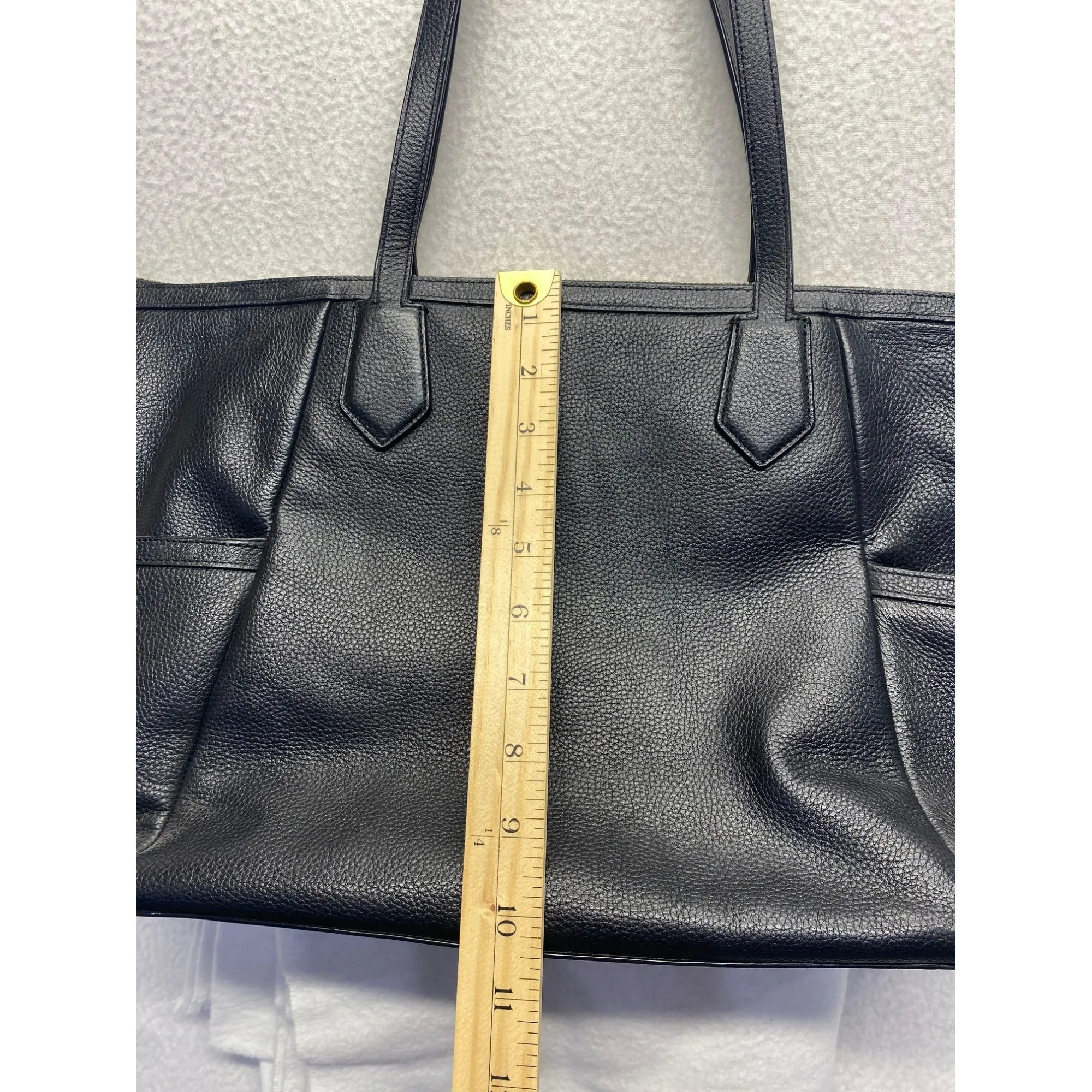 Cole Haan Black Leather Tote Bag #5770