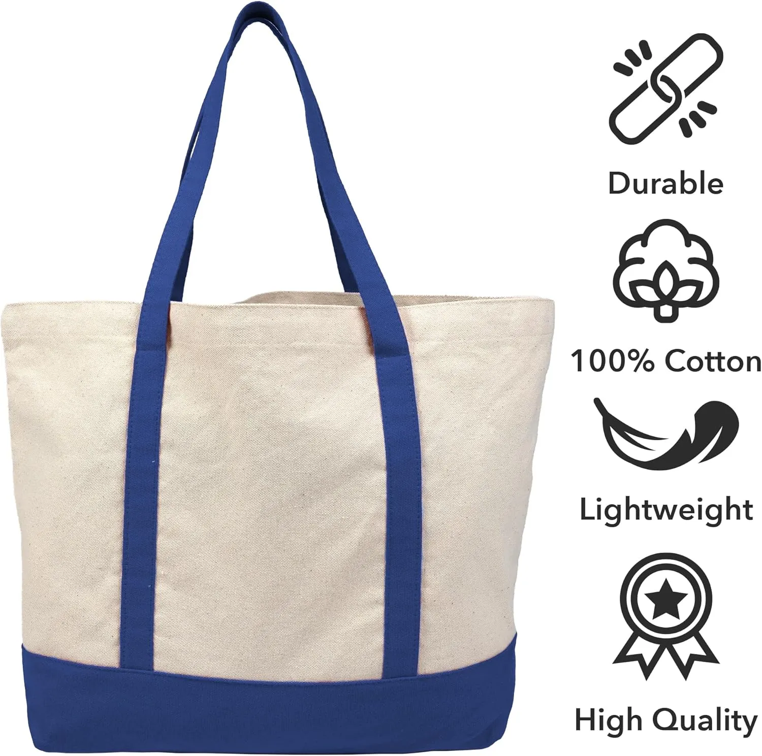 Collegiate Arched School Name Canvas Tote Bag With External Pocket, Reusable Shoulder Bag for Shopping, Beach