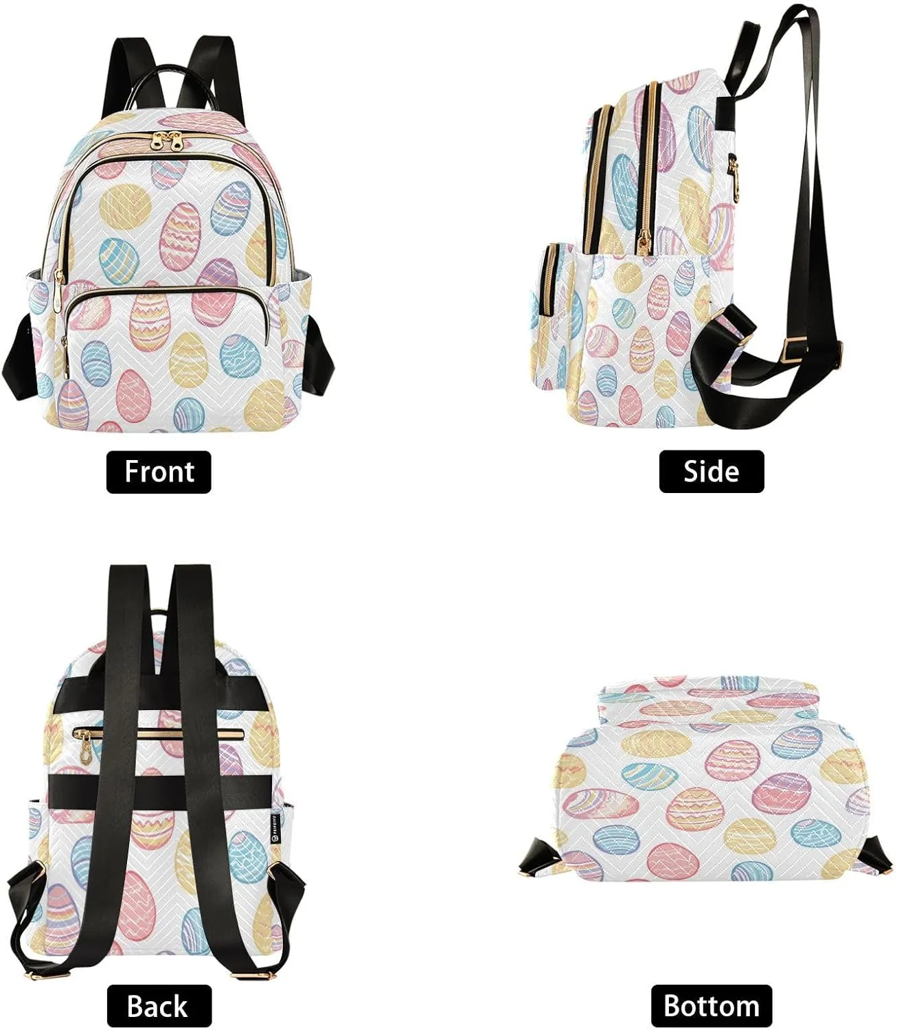Colored Eggshell Women Backpack Purse Fashion Ladies Shoulder Bag Casual College Travel Backpacks Bag Medium