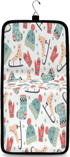 Colorful Roller Skates Christmas Stockings Hanging Toiletry Bag Waterproof Makeup Cosmetic Bag Travel Bag Organizer for Accessories Shampoo Full Sized Container Travel-Essentials Toiletry Bag