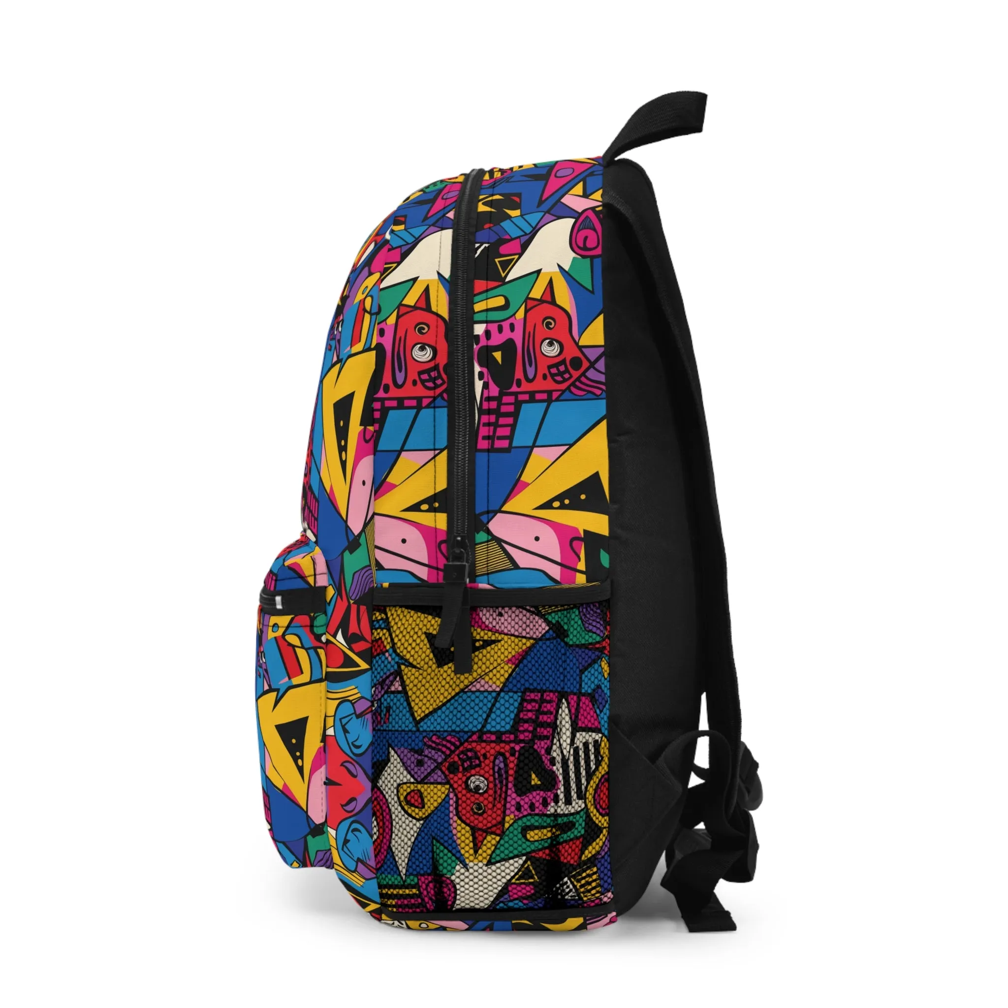 Comic pattern Vibrant Pattern Backpacks for Men Women Kids School Travel, Capacity School Backpacks