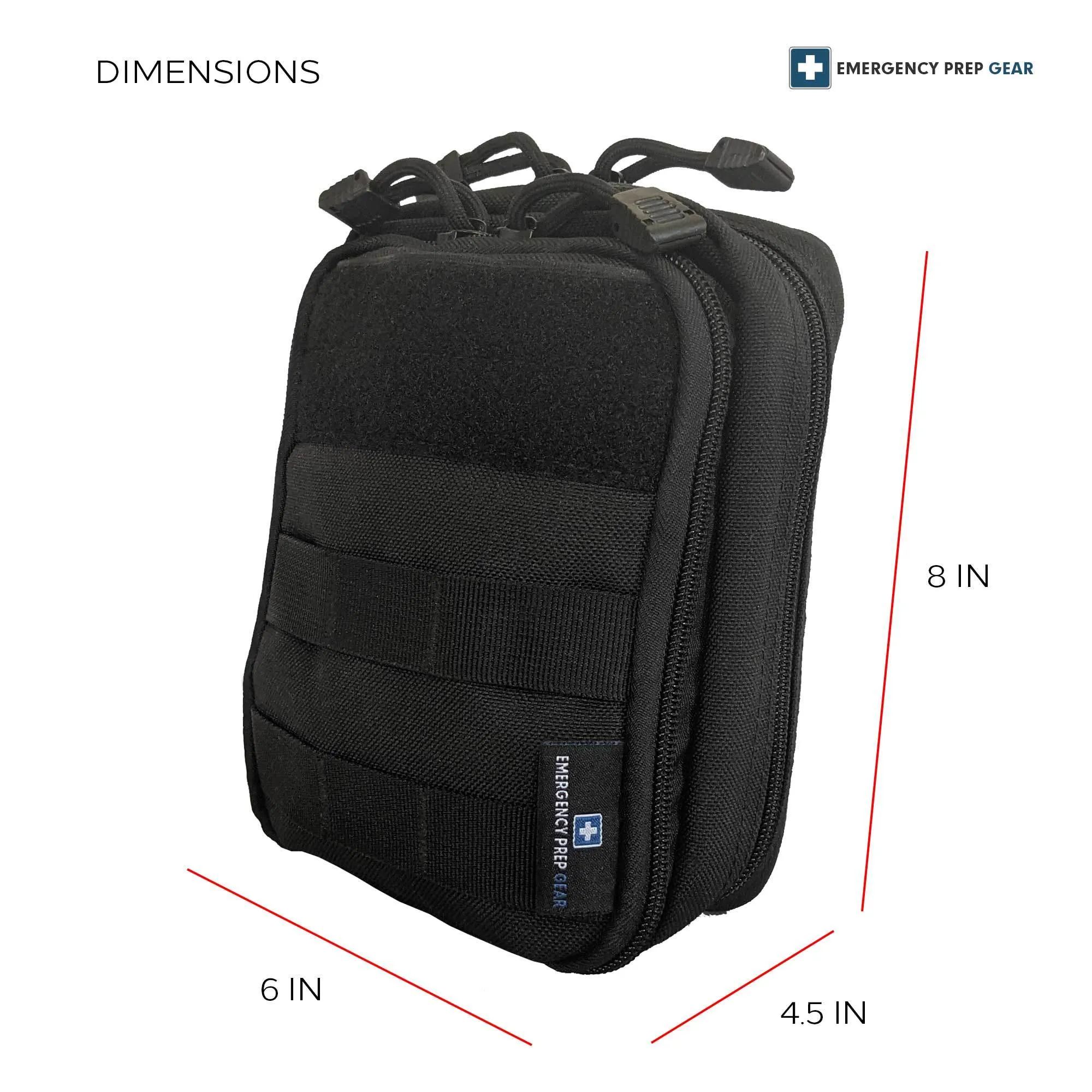 Compact Gear Organizer;  Backpack Organizer | Utility MOLLE Bag;  Pouch | For Backpacking;  Tactical Backpacks;  Day Packs;  Go Bags;  Bug Out Bags;  72 Hour Kits;  Survival | Organize Gear;  Supplies
