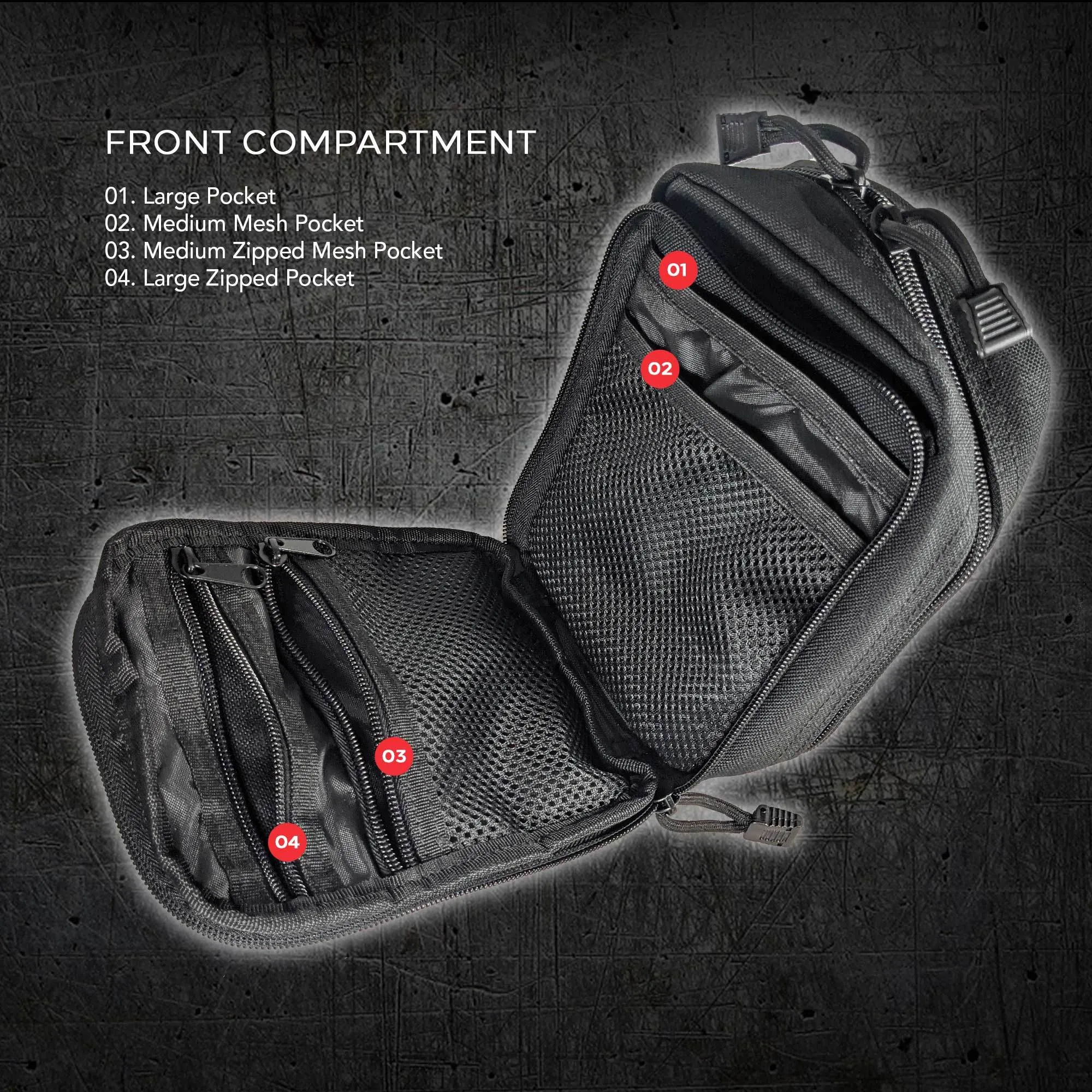 Compact Gear Organizer;  Backpack Organizer | Utility MOLLE Bag;  Pouch | For Backpacking;  Tactical Backpacks;  Day Packs;  Go Bags;  Bug Out Bags;  72 Hour Kits;  Survival | Organize Gear;  Supplies