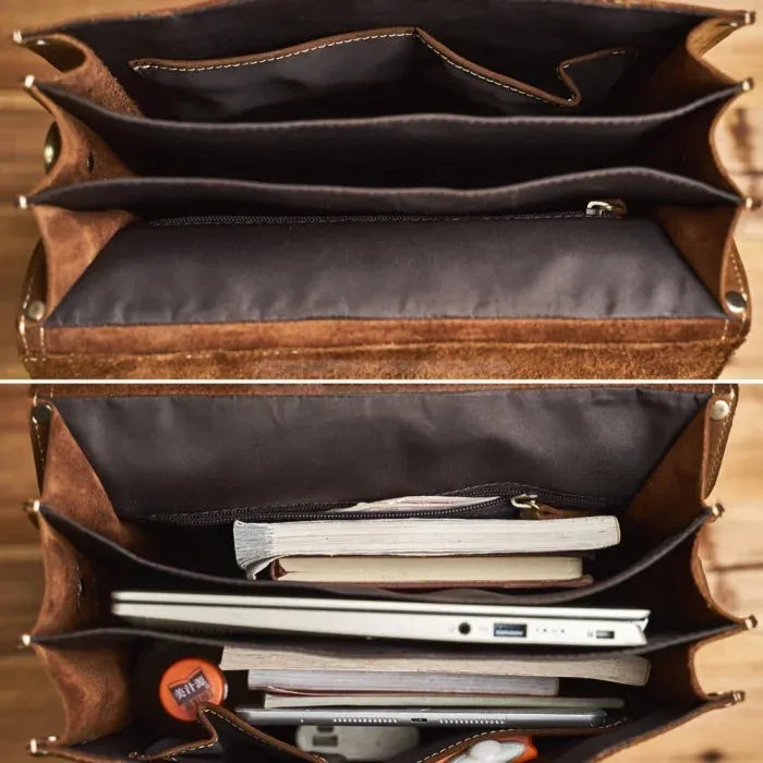 Convertible Leather Tote Backpack