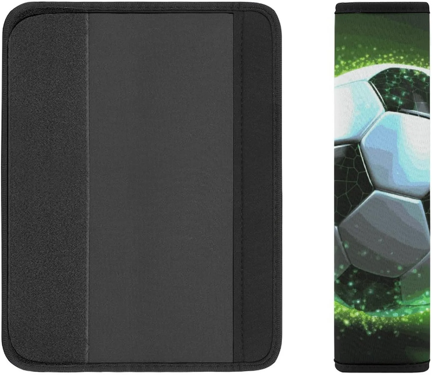Cool Soccer Ball Auto Seat Belt Cover 2PCS Universal Car Seat Belt Shoulder Protector Pad, Protect Your Shoulders and Neck for Car Seat Belt, Shoulder Bag, Backpack