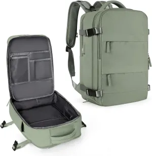 coowoz Large Travel Backpack For Women Men,Carry On Backpack,Hiking Backpack Waterproof Outdoor Sports Rucksack Casual Daypack travel essentials（Gray Green）