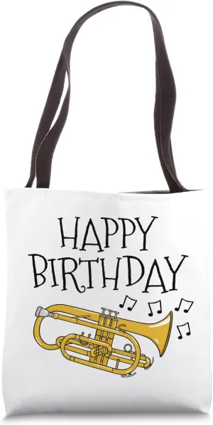 Cornet Happy Birthday Cornetist Brass Musician Tote Bag