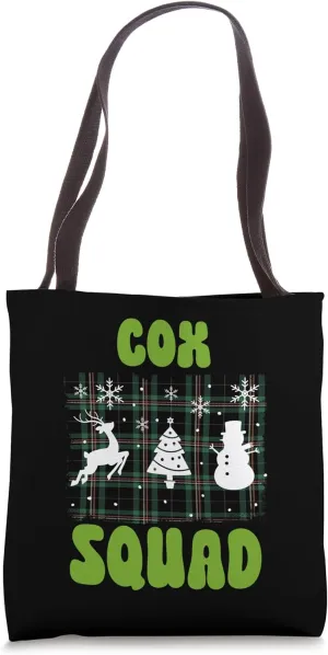 Cox Squad Family Yuletide Tribe Tote Bag