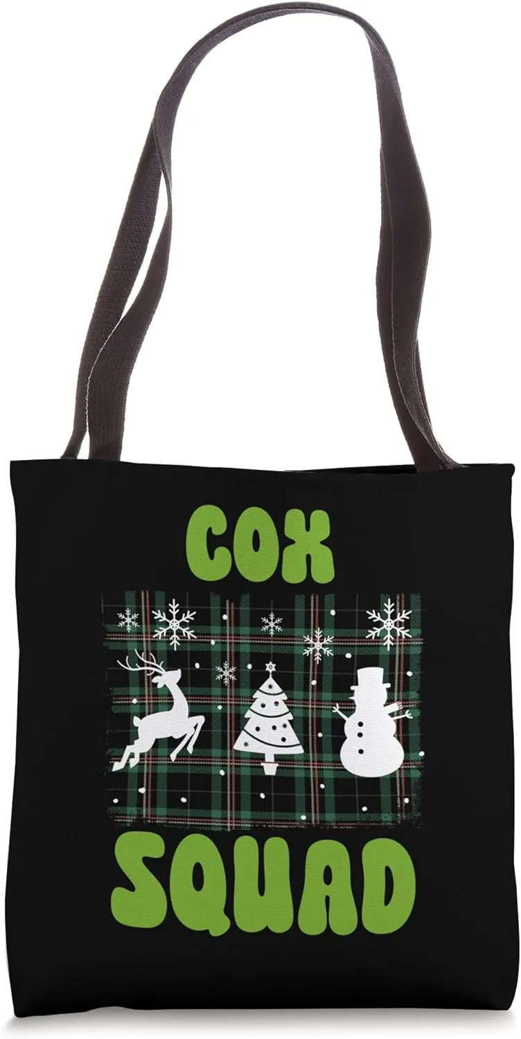 Cox Squad Family Yuletide Tribe Tote Bag