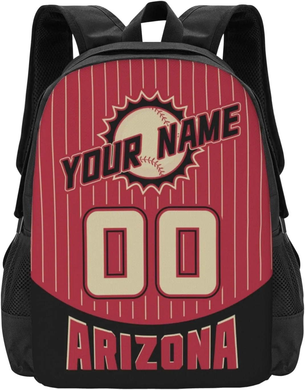 Custom Arizona Backpack for Boy Girl Personalized Name Number High Capacity School Backpacks Laptop Bag Casual Travel Backpack Men Women