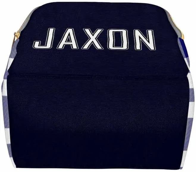 Custom Backpacks with Name Personalized Baby Diaper Bag Monogram Nappy Backpack with Thermal Pockets for Adults Kids Travel Outdoor Mommy Bag Waterproof Diaper Bag Customized Gift