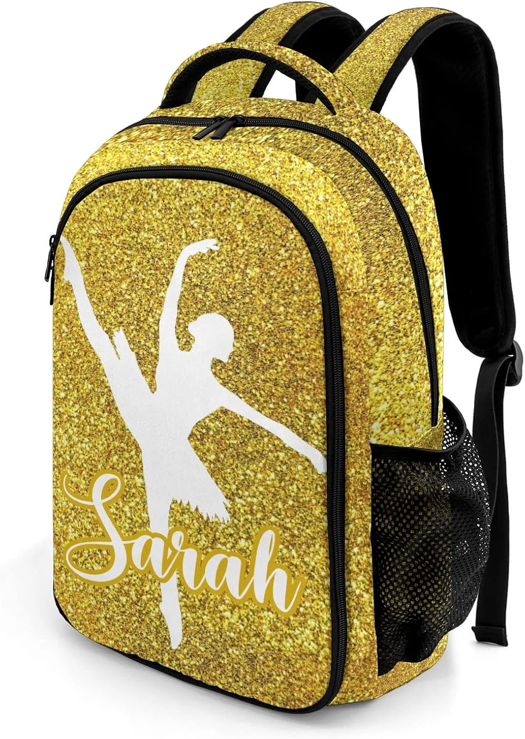 Custom Ballet Dance Backpack Name Casual Bag Daypack for Women Men Camping Hiking