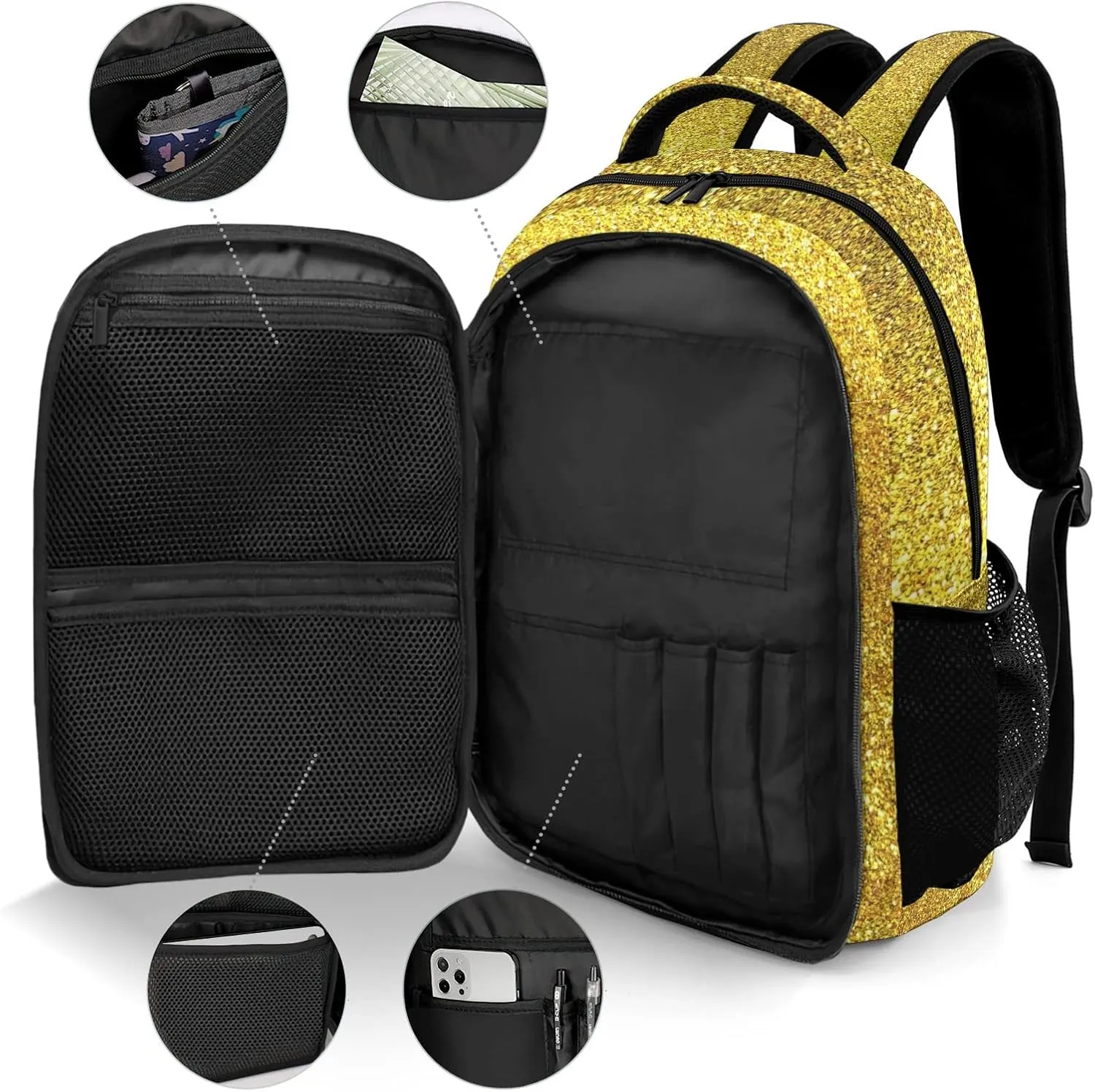 Custom Ballet Dance Backpack Name Casual Bag Daypack for Women Men Camping Hiking