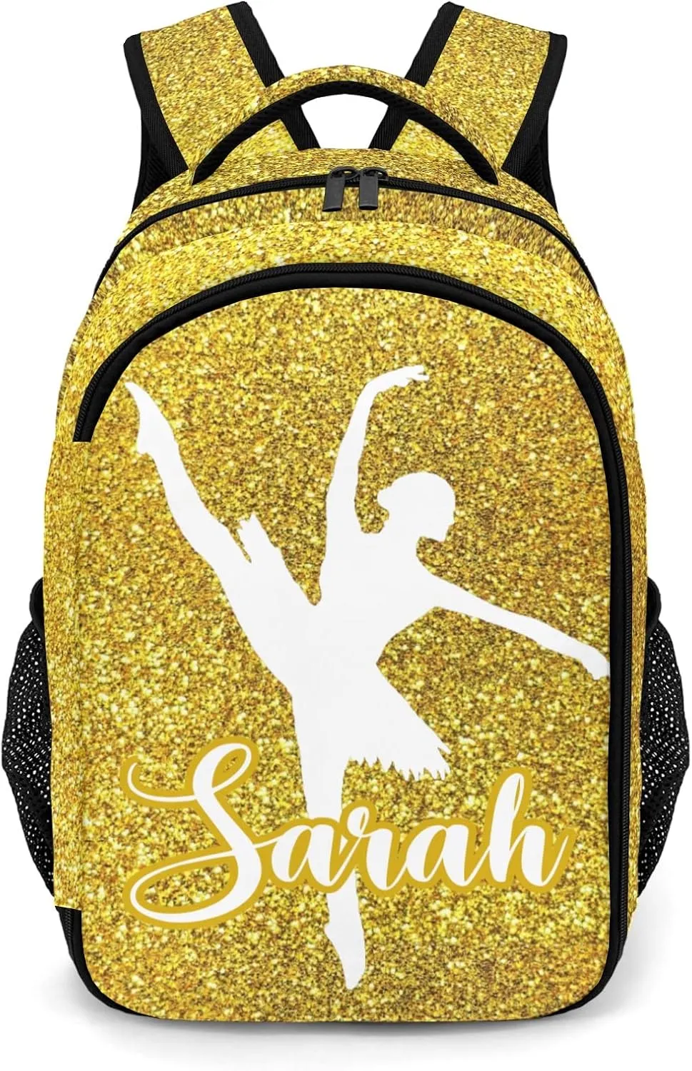 Custom Ballet Dance Backpack Name Casual Bag Daypack for Women Men Camping Hiking