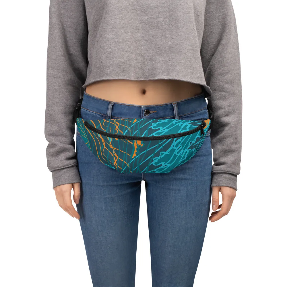 Custom Beach Vibes Jelly Fish Florida Fanny Pack