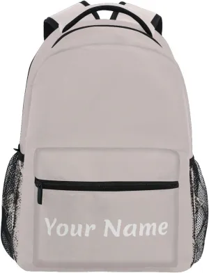 Custom Kids Backpacks for Boys Girls Blush Personalized Backpack with Name School Backpack Bookbags with Name Tags for Men Women M