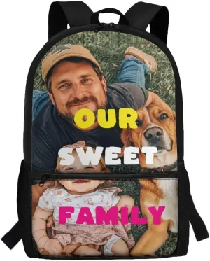 Customized Backpack for Girls Sturdy Backpack Students Laptop Bag Boys School Bags 5Th Grade Bookbag Workout Light Weight Travel Vacation Supplies