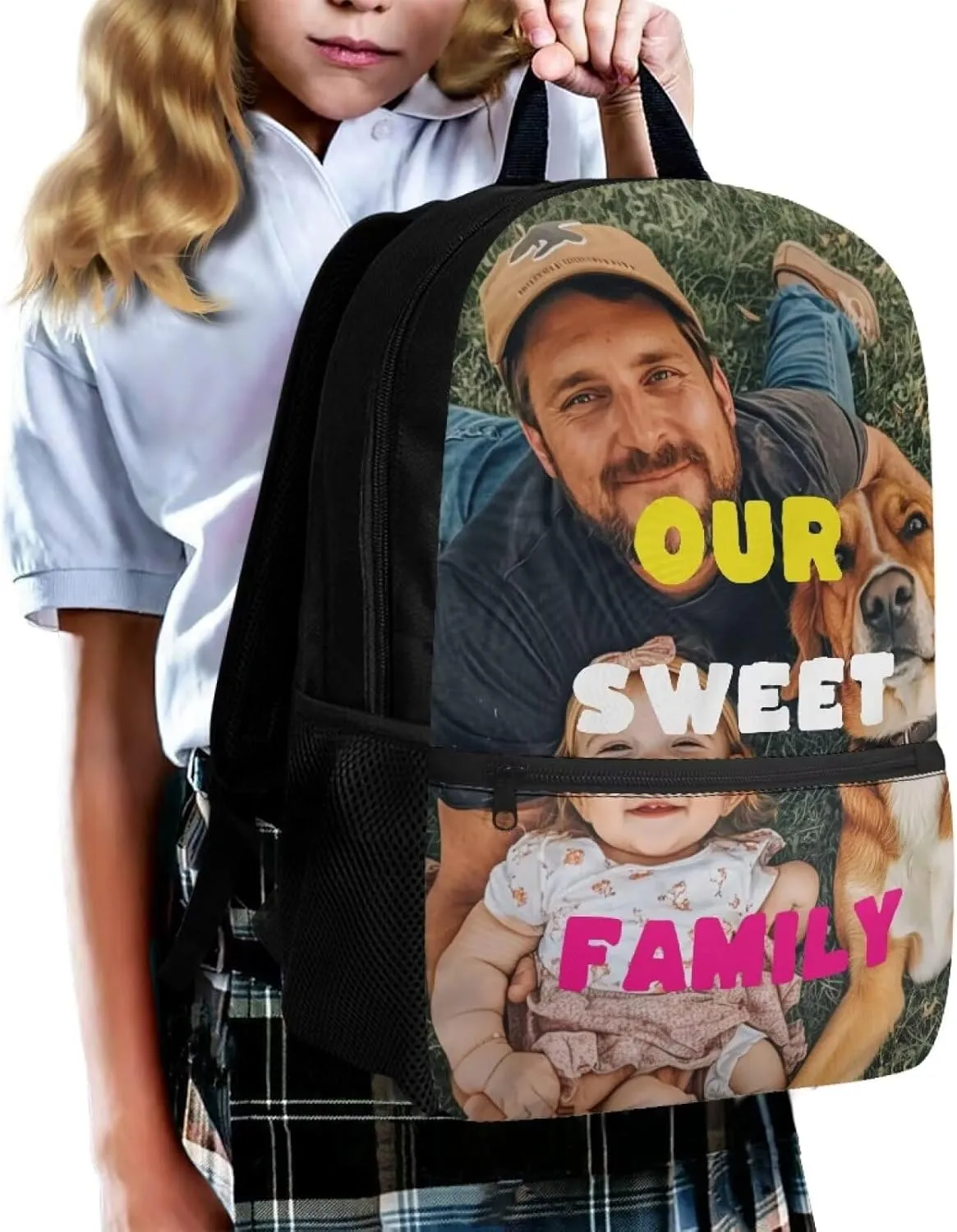 Customized Backpack for Girls Sturdy Backpack Students Laptop Bag Boys School Bags 5Th Grade Bookbag Workout Light Weight Travel Vacation Supplies