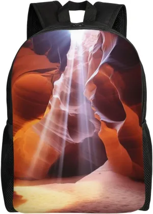 Cute Backpack Waterproof Lightweight Casual Daypack Antelope Canyon Travel Laptop Bag For Women Men