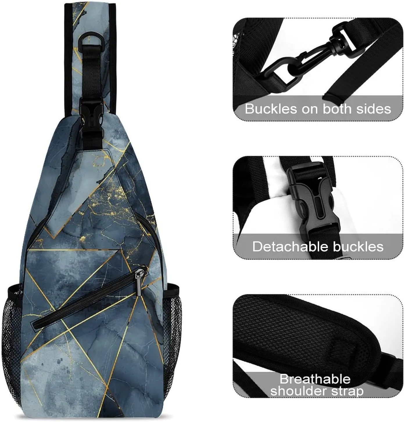 Dachshund And Piano Crossbody Bag, Sling Bag, Sling Backpack, Belt Bags for Travel Outdoors Hiking