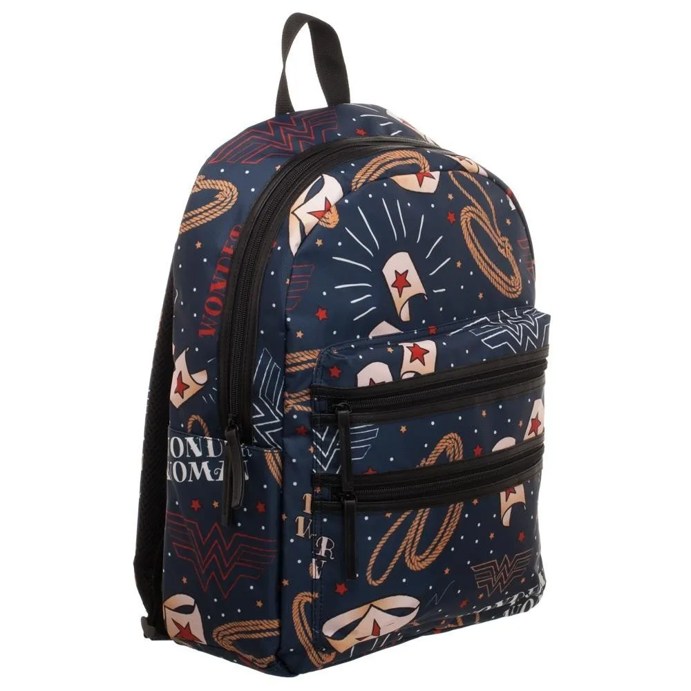 DC Comics Wonder Woman Double Zip Backpack