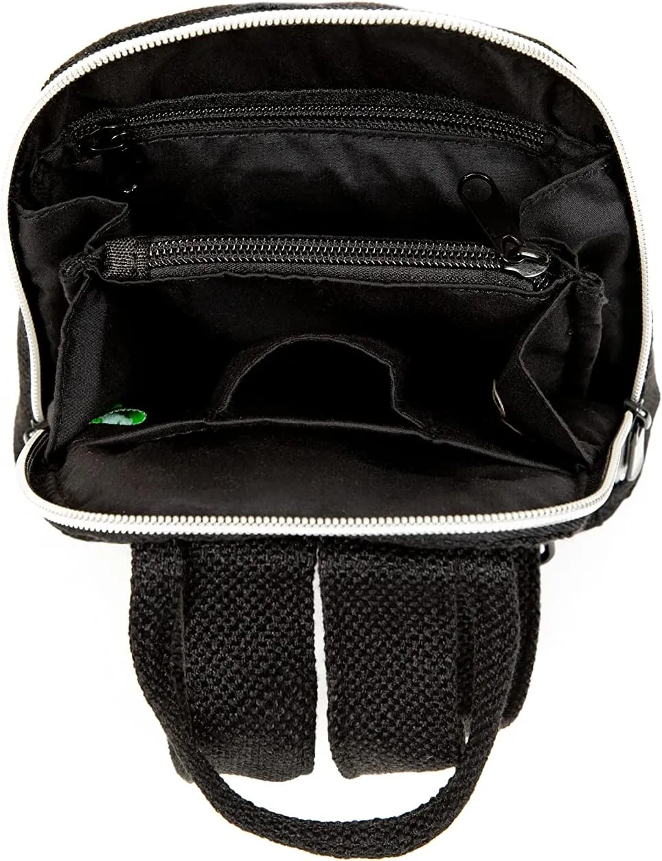 DIME BAGS - Club Backpack - Stylish Mini Backpack with (Hemp Material, Black)