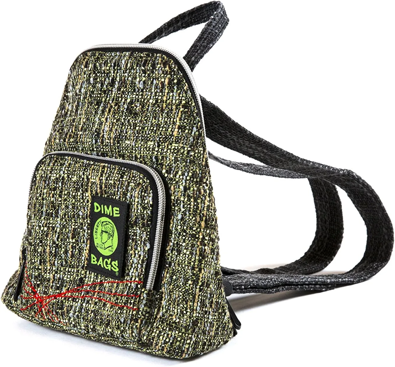 DIME BAGS - Club Kid Backpack - Stylish Mini Backpack with (Hemp Material, Timber)