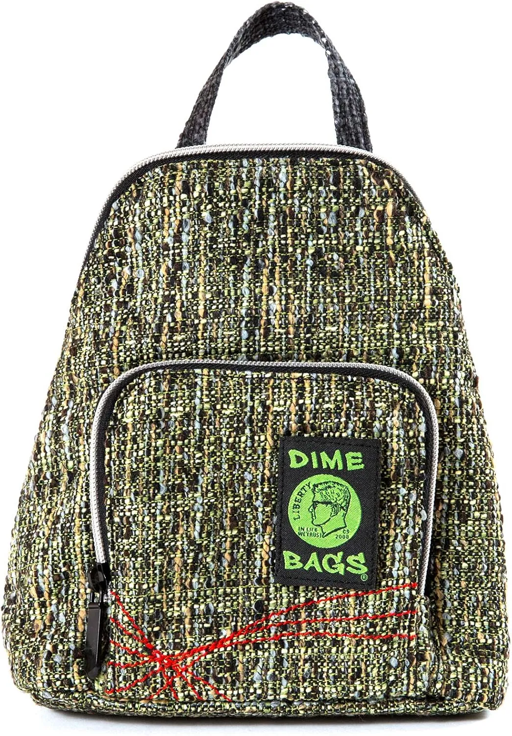 DIME BAGS - Club Kid Backpack - Stylish Mini Backpack with (Hemp Material, Timber)