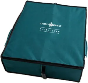 Disc-O-Bed Footlocker, Expandable Under Cot Storage for Camping Gear, Green