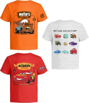 Disney Cars Lightning McQueen Pixar Graphic T-Shirt (Sets) Tow Mater Doc Cruz Finn Outfit Tee Toddlers Birthday Kids Clothes