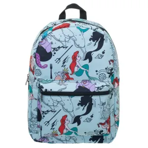 Disney Little Mermaid All Over Print Sublimated Backpack