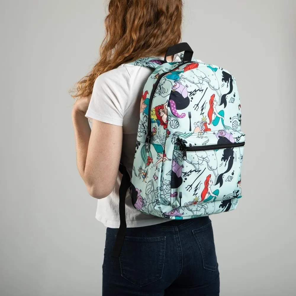 Disney Little Mermaid All Over Print Sublimated Backpack