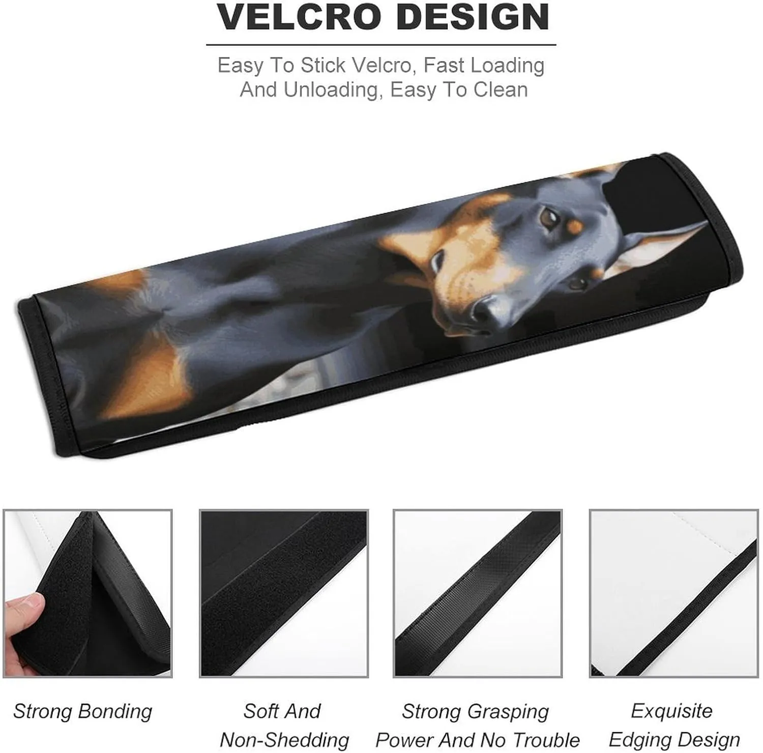 Doberman Auto Seat Belt Cover 1PCS Universal Car Seat Belt Shoulder Protector Pad, Protect Your Shoulders and Neck for Car Seat Belt, Shoulder Bag, Backpack
