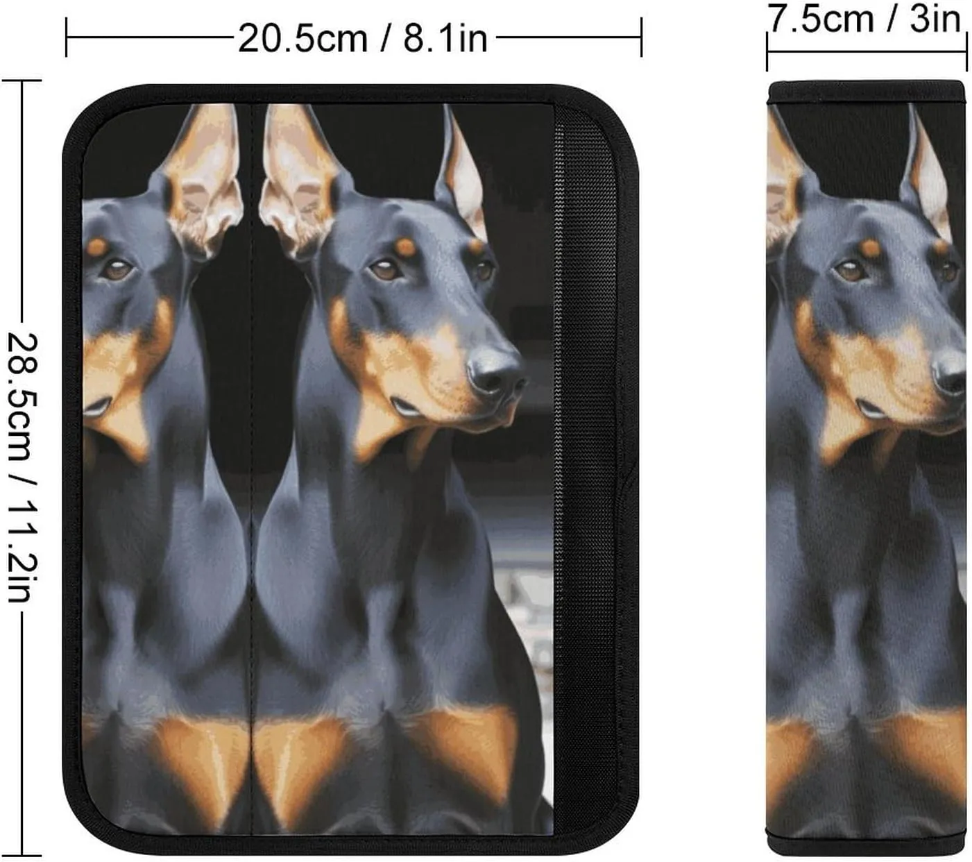 Doberman Auto Seat Belt Cover 1PCS Universal Car Seat Belt Shoulder Protector Pad, Protect Your Shoulders and Neck for Car Seat Belt, Shoulder Bag, Backpack