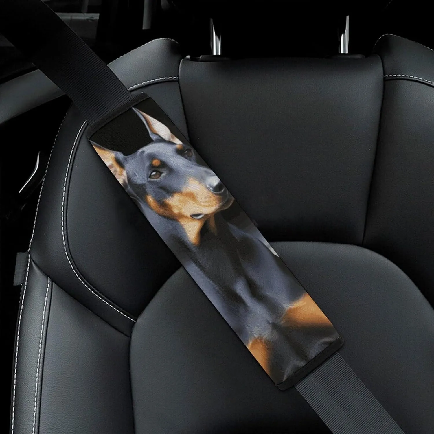 Doberman Auto Seat Belt Cover 1PCS Universal Car Seat Belt Shoulder Protector Pad, Protect Your Shoulders and Neck for Car Seat Belt, Shoulder Bag, Backpack