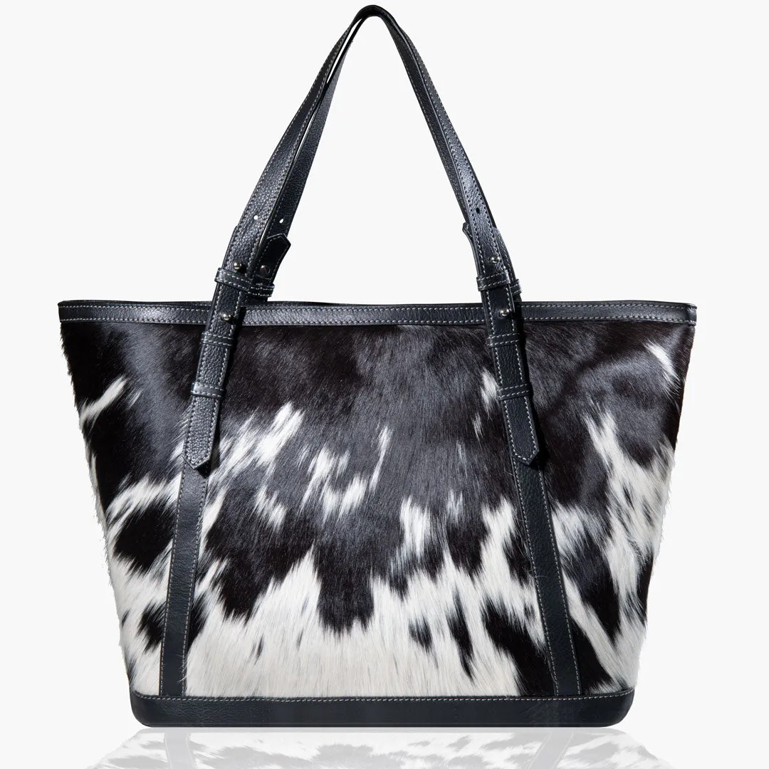DOMINO COWHIDE - Subtle White