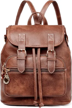 Dora & Liz Mini Backpack Purse for Women Leather Fashion Cute Small Backpacks Lightweight Travel Ladies Shoulder Bags