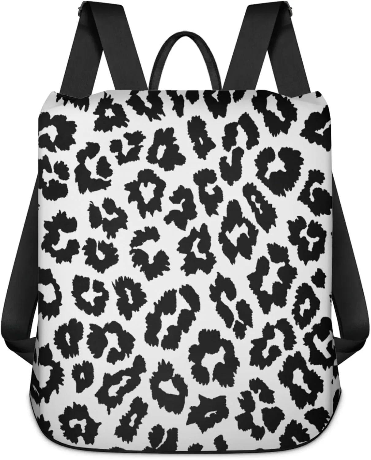 Dramatic Leopard Print Anti-Theft Rucksack Fashion Backpack Travel Shoulder Bag Lightweight Waterproof Daypack Casual Backpacks For Women Men