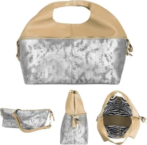 eBigValue Crossbody Sling Bag Trendy Chic Reptilian Pattern Smart Bag for Shopping for Women, Teens