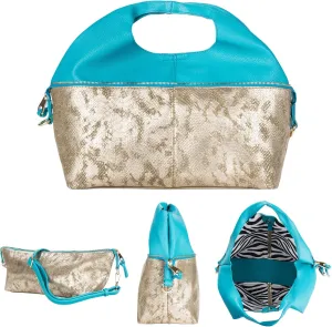 eBigValue Crossbody Sling Bag Trendy Chic Reptilian Pattern Smart Bag for Shopping for Women, Teens