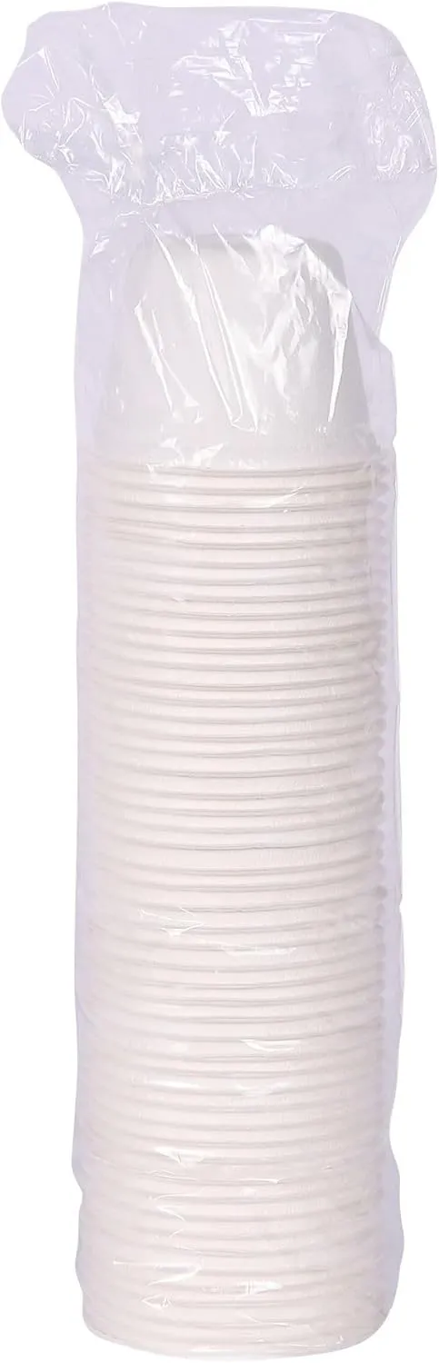 ECO PRODUCTS Compostable 4oz Molded Fiber Portion/Sample Cups, Case of 1800, Vanguard, Disposable Round Food Bowl, White, No PFAS, Lid Available, Tree-free Sugarcane, ASTM Compliant, BPI-Certified