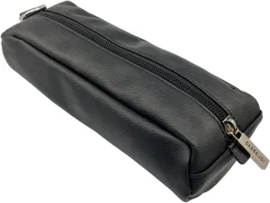Electronics Organizer Case - Durable Vegan Leather - Reliable Travel Storage - Easy to Pack (Black)