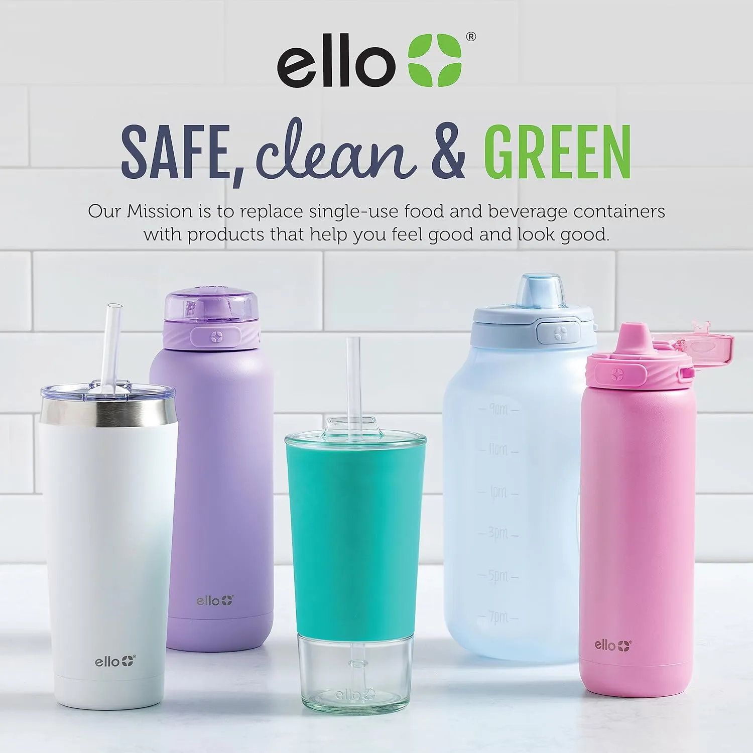 Ello Cooper 18oz Kids Stainless Steel Water Bottle with Straw and Carry Handle, Double Walled and Vacuum Insulated Metal, Leak Proof Locking Lid with Soft Silicone Spout, Reusable, BPA Free, Bubblegum