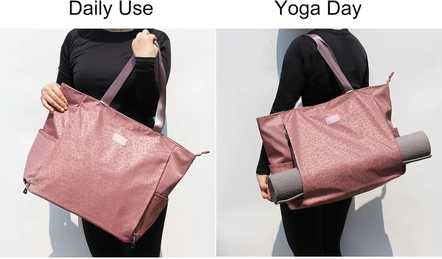 ESVAN Yoga Mat Bag Yoga Tote Carrier Shoulder Bag Carryall Tote for Office,Yoga,Pilates,Travel,Beach and Gym