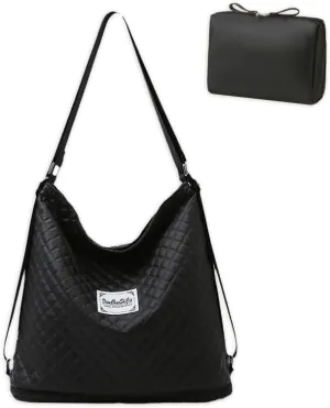 Expandable Travel Tote Bag for Women,Convertible Multi-Function Fitness Backpack,Waterproof Gym Shoulder Bag,Solid Color Crossbody Handbag