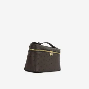 Extra Pocket L19 - Brown Ostrich