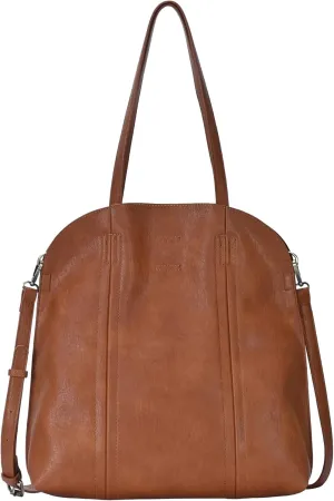 Faith Tote | Tote Bag with Removable Zipper Pouch for Women | Vegan Leather Handbag Purse |